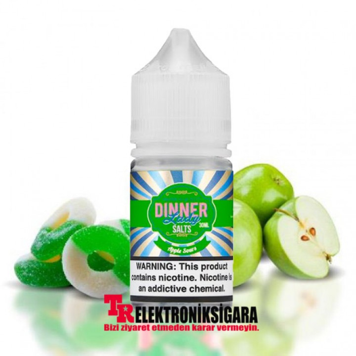 Dinner Lady Apple Sours 30ml Premium Salt Likit